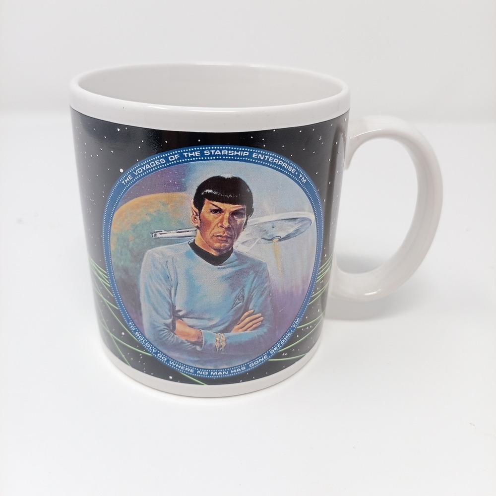 Vintage 1991 Star Trek Mr Spock Coffee Mug Susie Morton Hamilton Gifts P7516